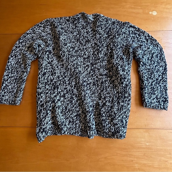 Eileen Fisher M 100% organic cotton net open front cardigan work sweater - Picture 8 of 8
